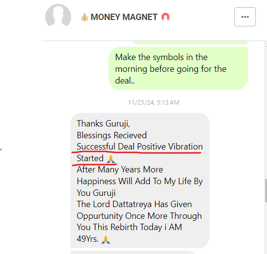 Money Magnet Client — Successful Deal & Money Movement